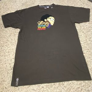Lrg Roots Equipment T-Shirt Brown Mens Sz Lg
